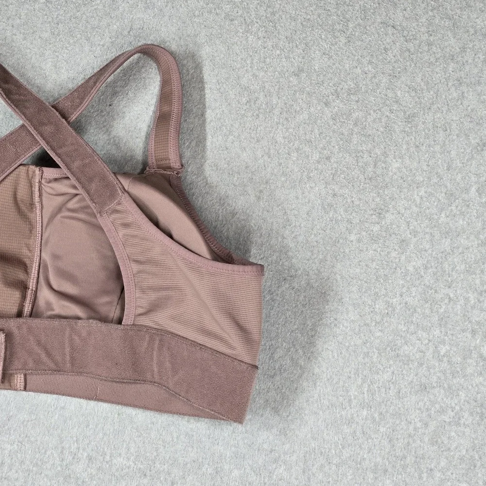 SHEFIT Women Sports Bra 4 LUXE Mauve Ultimate Wireless Adjustable Front Closure